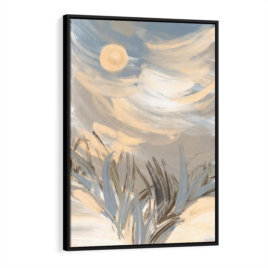 Obraz w ramie 70x100 - Światłości Taniec - akwarela, obraz - rama czarna