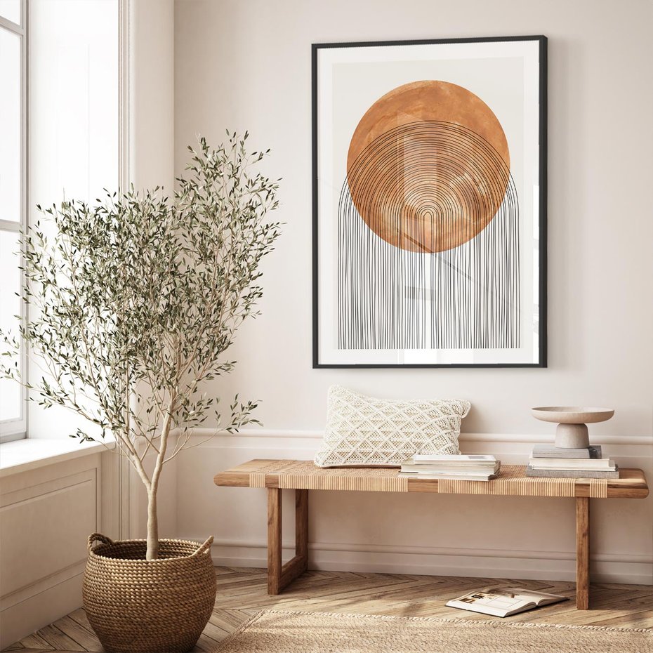 Plakat bez ramy 30x40 - Złote Akcenty - nowoczesna sztuka, modern