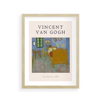 Plakat w ramie 50x70 - Reprodukcja van Gogha - vincent van gogh, reprodukcja - rama drewno