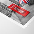 Plakat bez ramy 50x70 - Londyńska Budka przy Big Benie - Londyn, budka