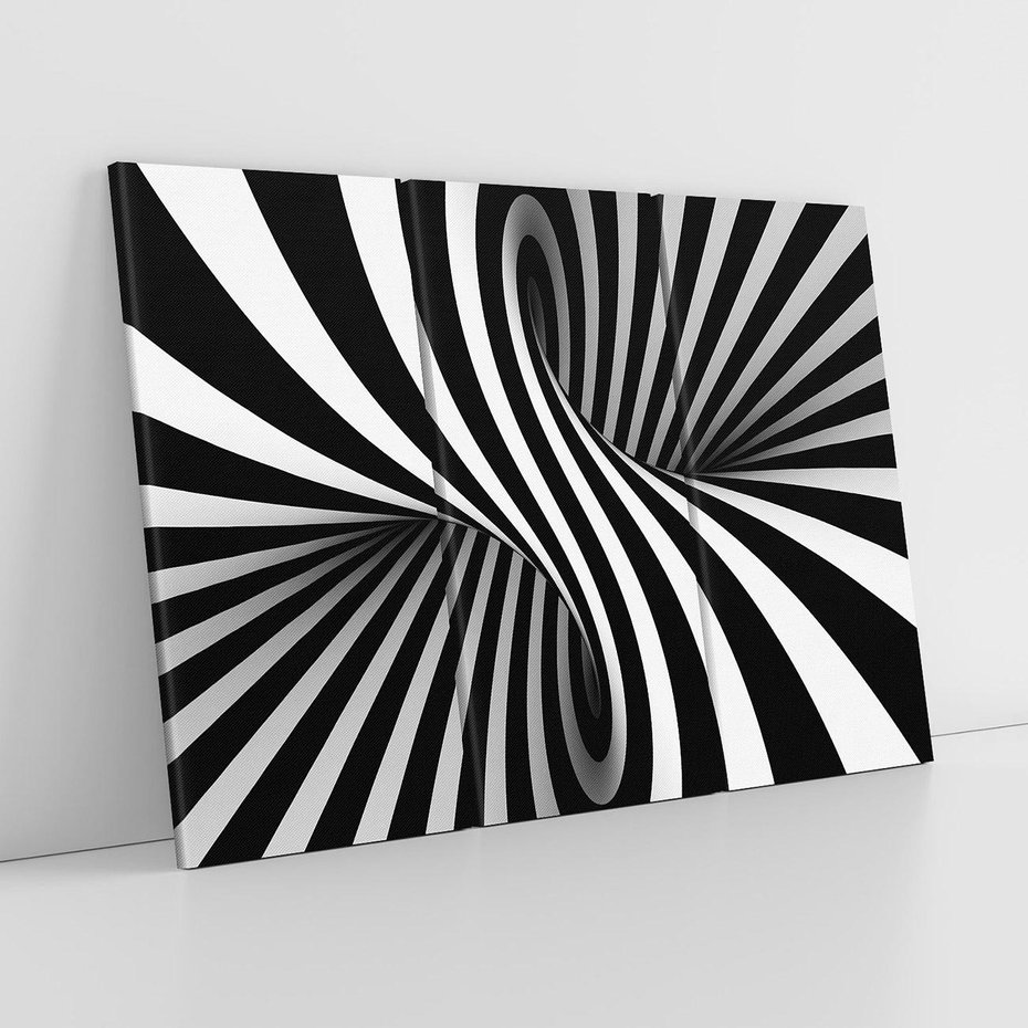 Obraz na płótnie 120x80 - Kolorowa Abstrakcja: Inspiracje Zebry - abstrakcja, 3d