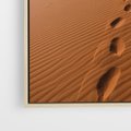 Obraz w ramie 50x50 - Piasek pustyni w ogniu - pustynia, piasek - rama drewno