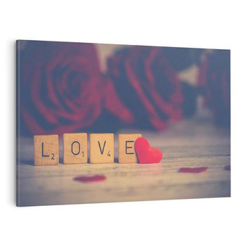 Obraz na płótnie 70x50 - Love - Sercem Do Ciebie - love, serce