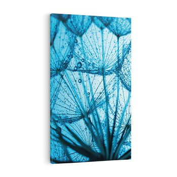 Obraz na płótnie 70x100 - Lekkość dmuchawca wśród kwiatów - dmuchawiec, kwiaty