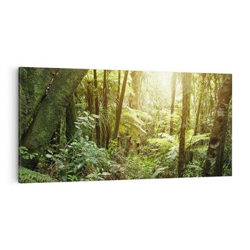 Obraz na płótnie 120x60 - Uroczysty Las Drzew - las, drzewa