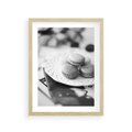 Plakat w ramie 30x40 - Makaroniki w Szarości - czarno biała fotografia, plakat - rama drewno
