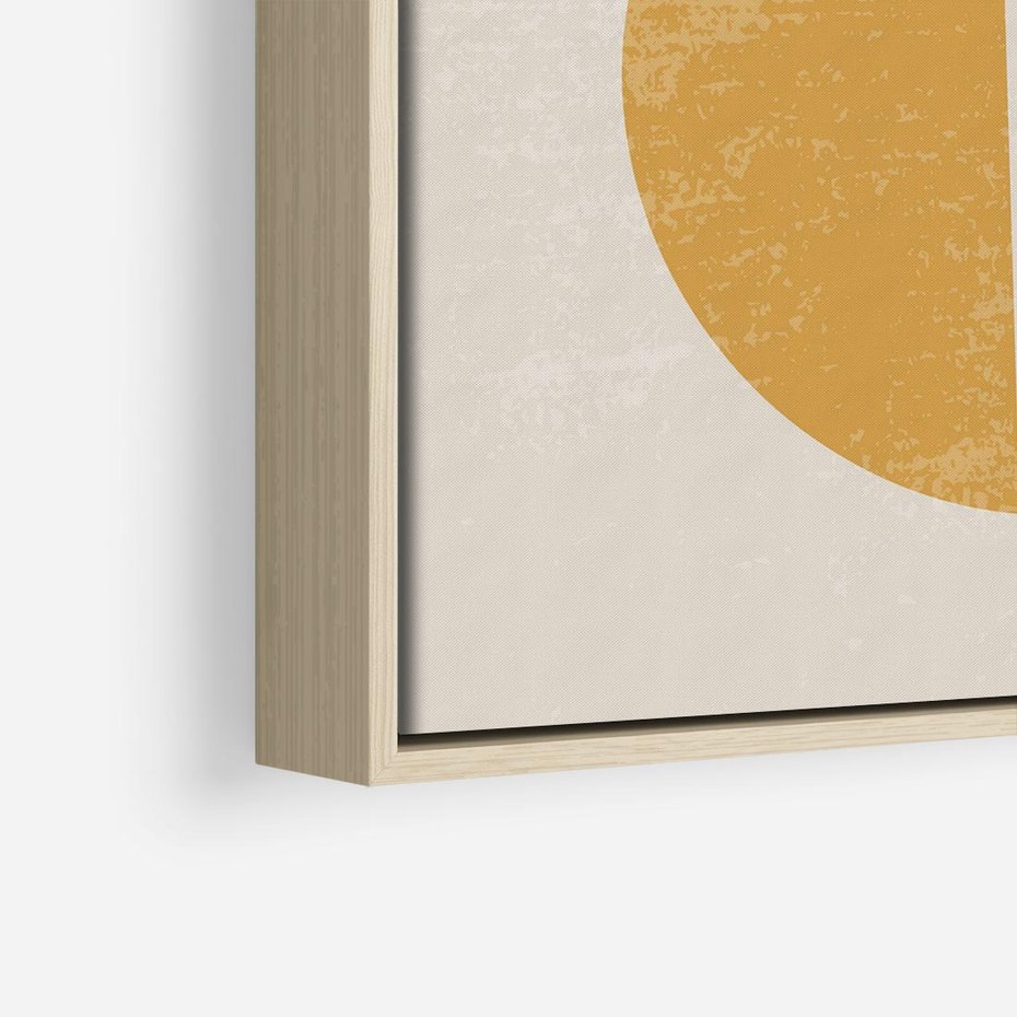 Obraz w ramie 80x80 - Kształty Nowych Granic - nowoczesna sztuka, minimalizm - rama drewno