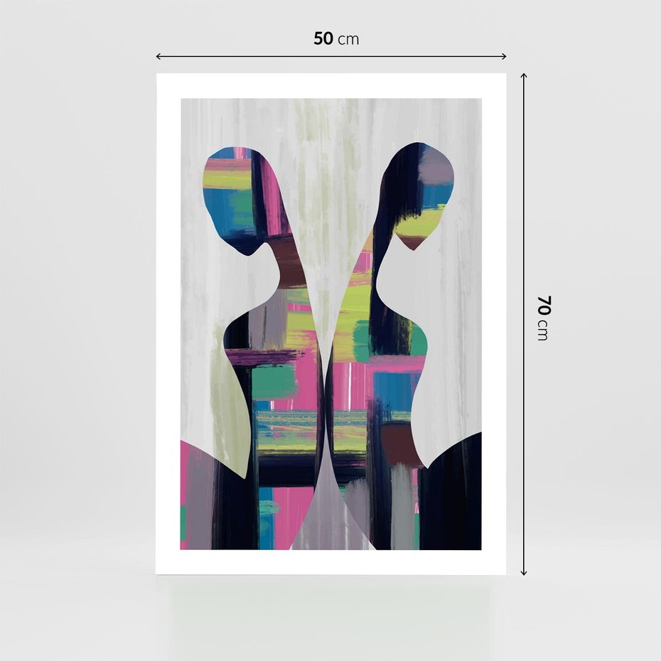 Plakat bez ramy 50x70 - Nowa Era - abstrakcyjny plakat, nowoczesna sztuka