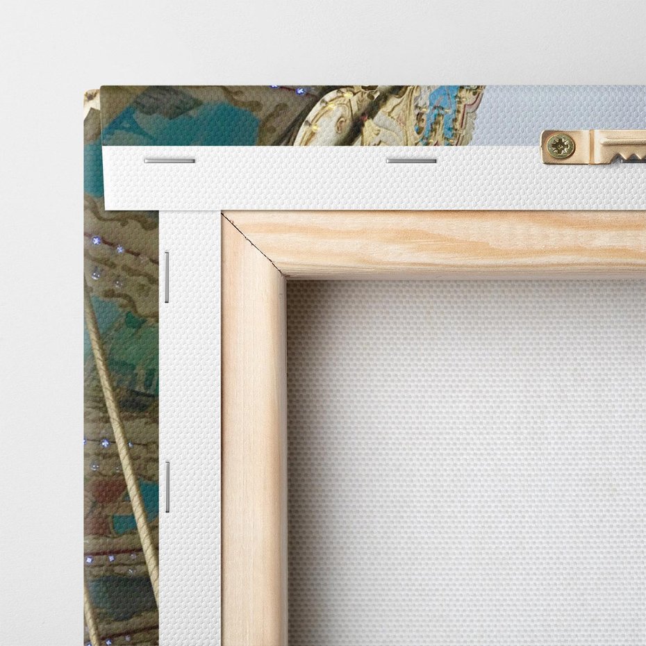 Obraz na płótnie 120x80 - Delikatność kolorów - wieża, Eiffla