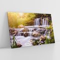 Obraz na płótnie 100x70 - Moc Natury - wodospad, rzeka