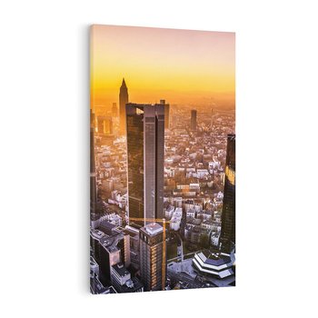 Obraz na płótnie 70x100 - Magiczny Frankfurt - miasto kontrastów - Frankfurt, Niemcy