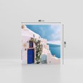 Obraz na płótnie 60x60 - Urok Greckiej Wyspy - Santorini, Grecja