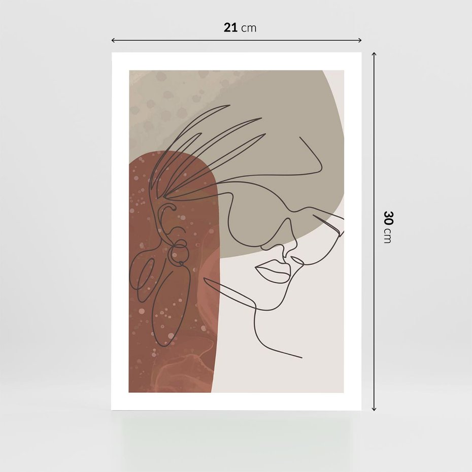 Plakat bez ramy 21x30 - Kreatywność na Tle Plam - abstrakcyjna grafika, plamy