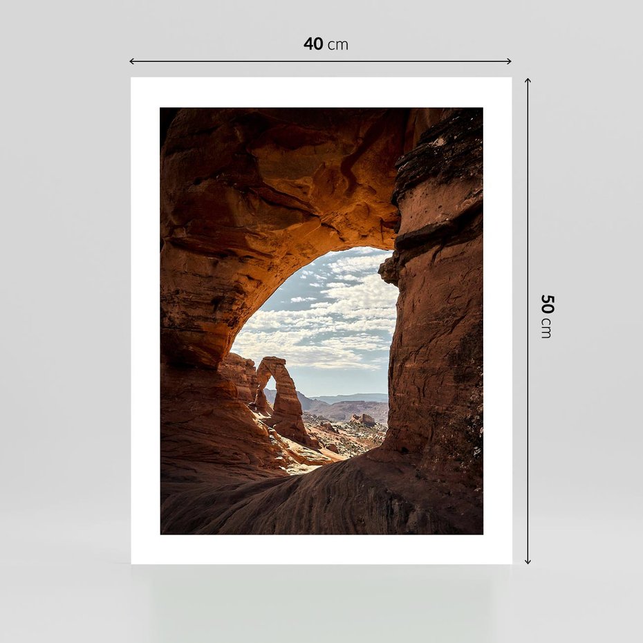 Plakat bez ramy 40x50 - Magia pustynnego kanionu - pustynia, kanion