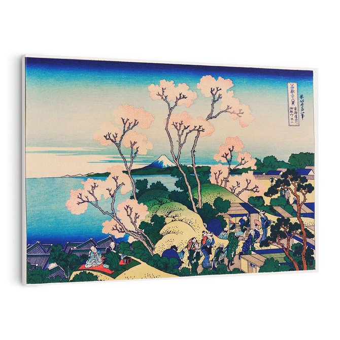 Obraz na płótnie 100x70 - "Goten-Yama Hill, Shinagawa on the Tokaido" Katsushika Hokusai - Reprodukcja - reprodukcja, obraz na płótnie