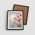 Plakat w ramie 40x50 - Urok natury - kwiaty, akwarela - rama czarna