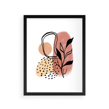 Plakat w ramie 40x50 - Migotliwe Harmonie - abstrakcja, sztuka nowoczesna - rama czarna