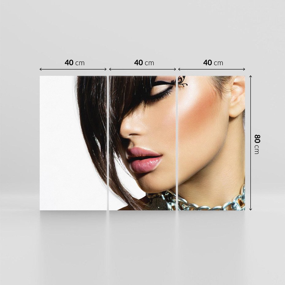 Obraz na płótnie 120x80 - Kobieca Fryzura w Ruchu - fryzura, kobieta