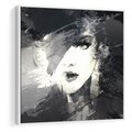 Obraz w ramie 50x50 - Abstrakcyjna wizja kobiety - abstrakcja, kobieta - rama biała