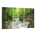 Obraz na płótnie 120x80 - Plączący się strumień - rzeka, strumień