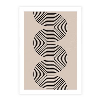 Plakat bez ramy 21x30 - Bezgraniczne Odbicia - abstrakcyjne linie, geometria