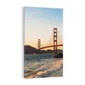 Obraz na płótnie 50x70 - Statek na morzu - Golden Gate, most