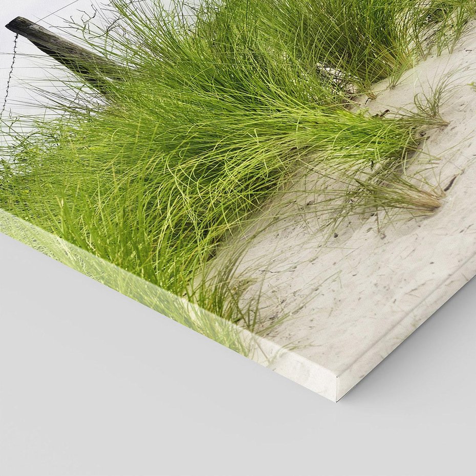 Obraz na płótnie 70x70 - Rajskie wydmy nad plażą - plaża, wydmy