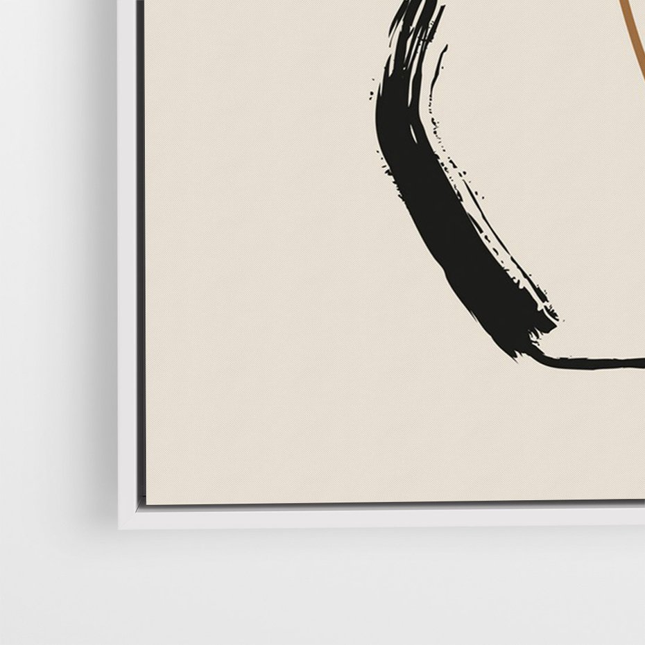 Obraz w ramie 70x100 - Wewnętrzne Opowieści - boho, nowoczesna sztuka - rama biała