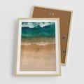 Plakat w ramie 50x70 - Oaza Relaksu - plaża, morze - rama drewno