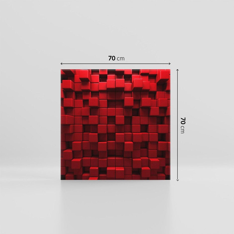 Obraz na płótnie 70x70 - Geometryczne 3D: wizja przestrzeni - geometryczne, 3D