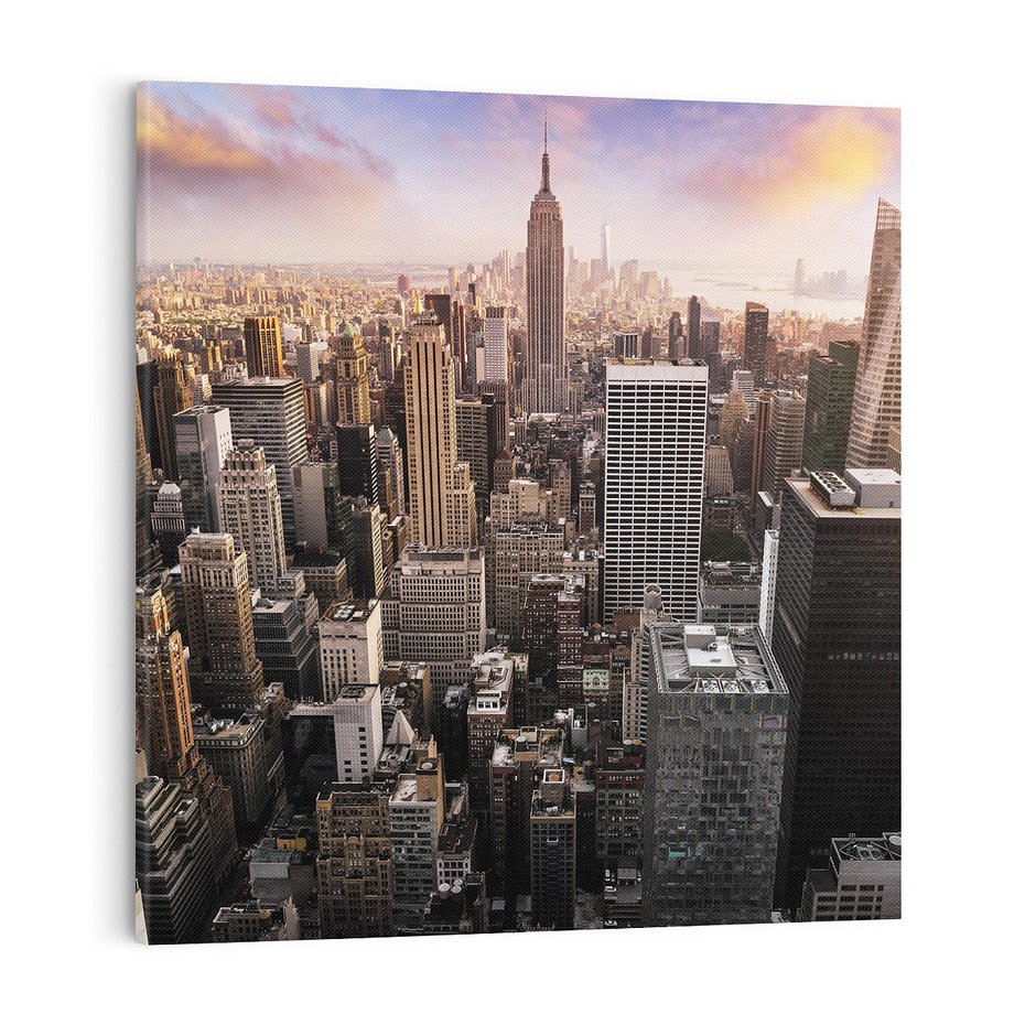 Obraz na płótnie 30x30 - Pulsujące serce USA - NY, Nowy Jork