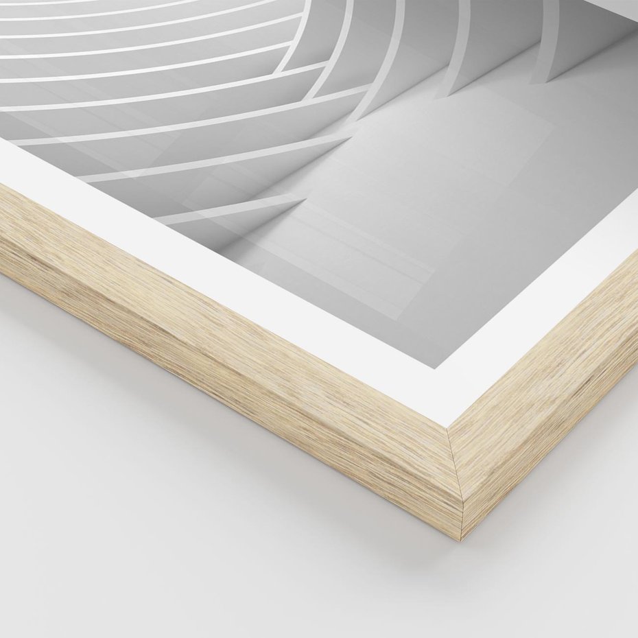 Plakat w ramie 50x70 - Nowoczesna Ekspresja - abstrakcja, 3D - rama drewno