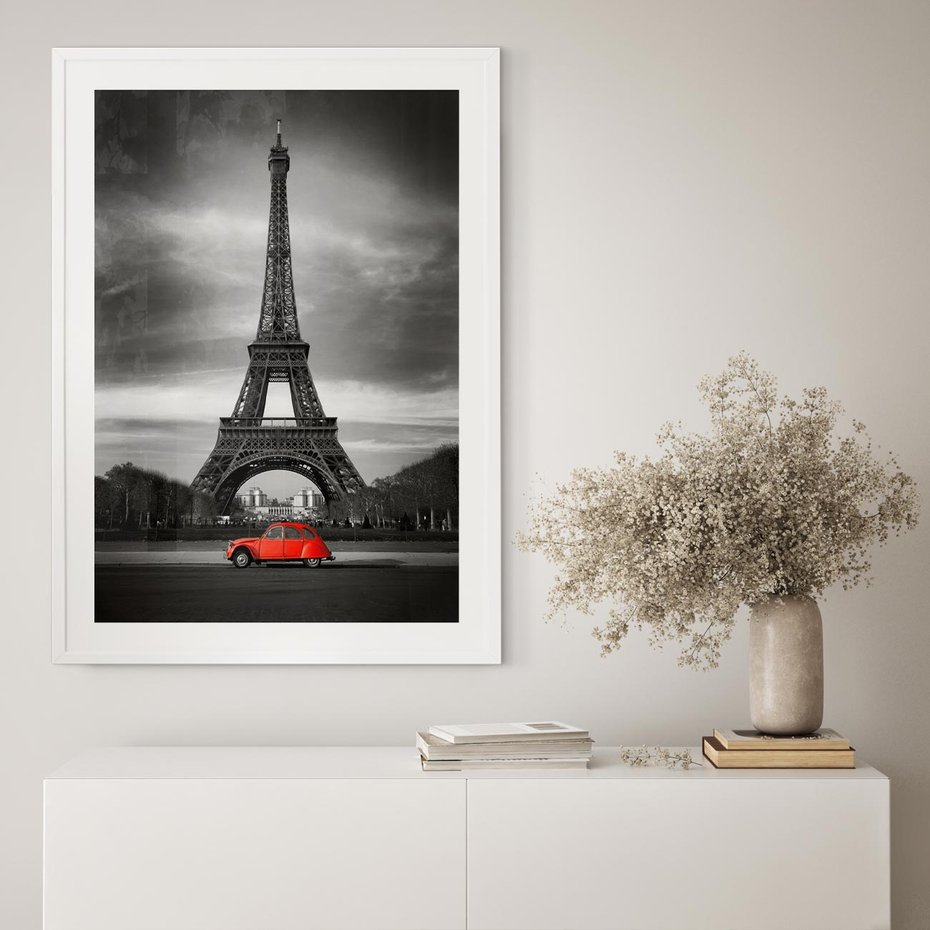 Plakat bez ramy 30x40 - Elegancja Wieży - wieża, Eiffla