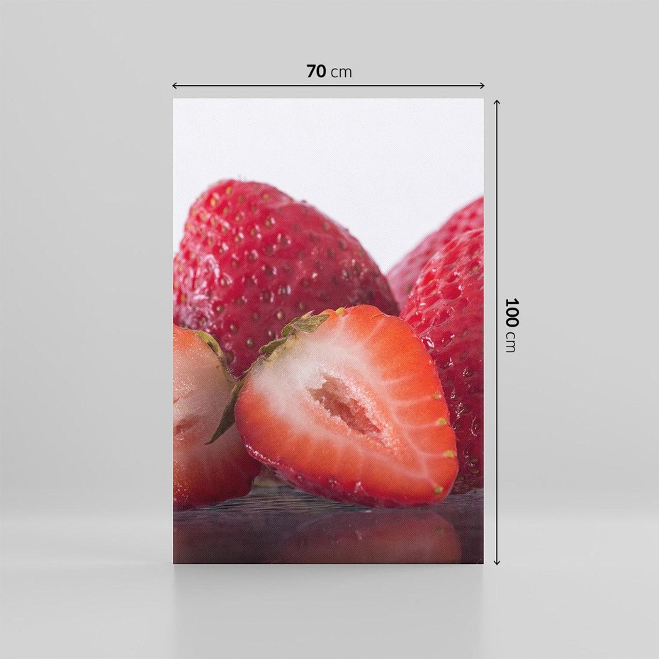 Obraz na płótnie 70x100 - Truskawki Słodki Raj - truskawki, owoce