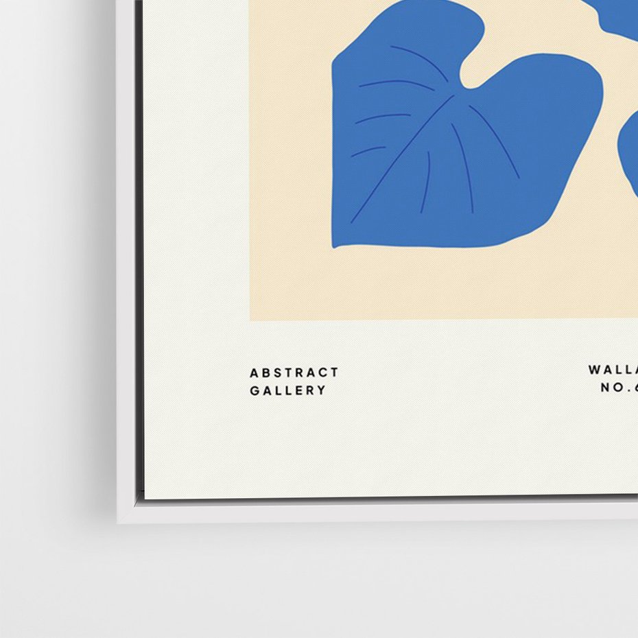 Obraz w ramie 80x120 - Rozświetlone Odbicia - lilie wodne, pastelowe kolory - rama biała