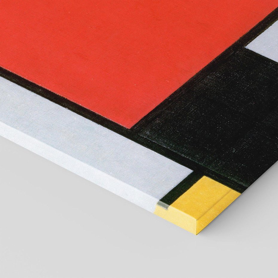 Obraz na płótnie 100x70 - "Composition with Red, Yellow, Blue, and Black" (1921), Piet Mondrian - Reprodukcja - reprodukcja, obraz na płótnie