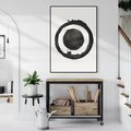 Obraz w ramie 70x100 - Harmonijne Emocje - abstrakcyjne plamy okręgi, akwarelowe - rama czarna