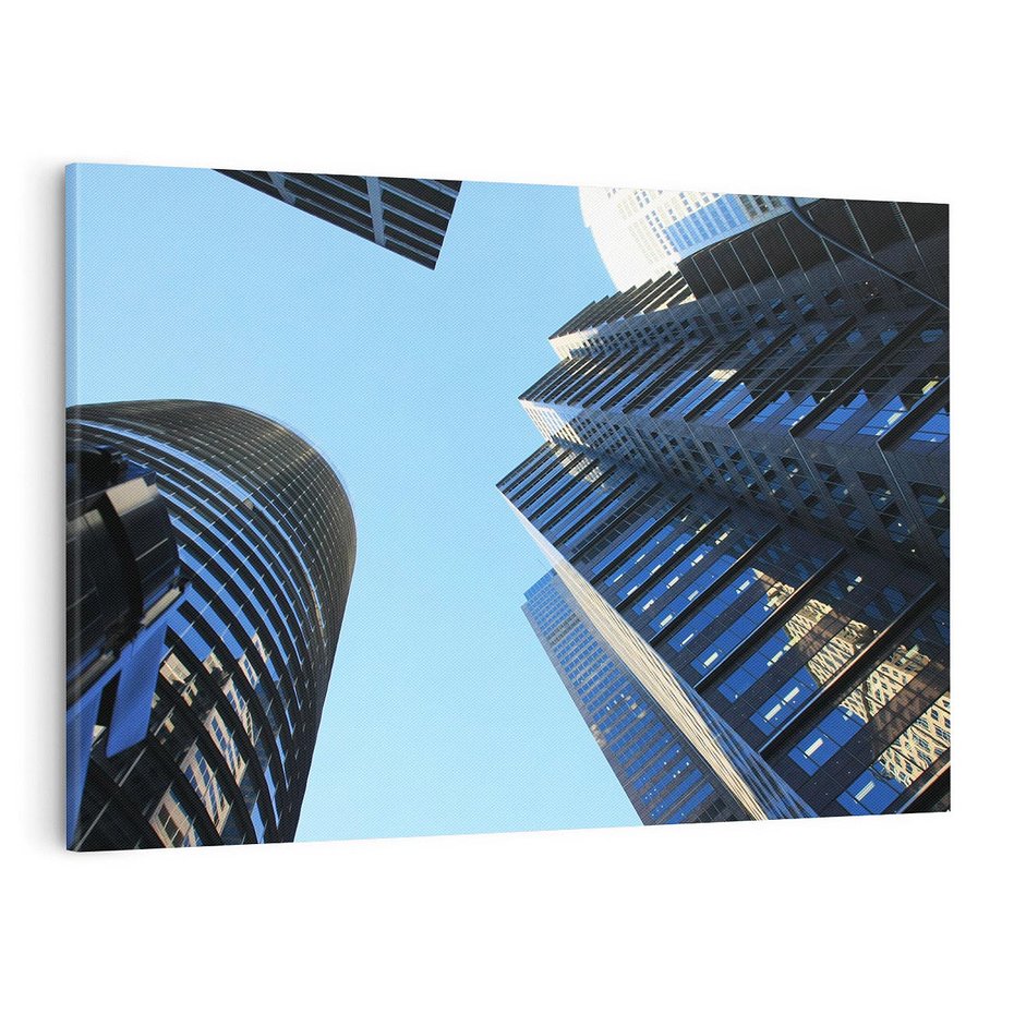 Obraz na płótnie 120x80 - Architektura wieżowców - Architektura, wieżowce