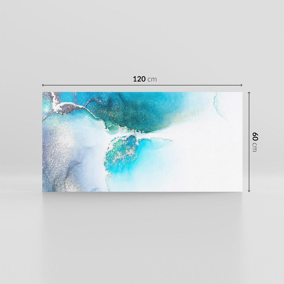 Obraz na płótnie 120x60 - Marmur złotą akwarelą - marmur, akwarela