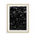 Plakat w ramie 50x70 - Geometryczna nowoczesność - geometryczne, nowoczesne - rama drewno