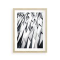 Plakat w ramie 30x40 - Geometryczna Nowoczesność - nowoczesna architektura, gemetryszne formy - rama drewno