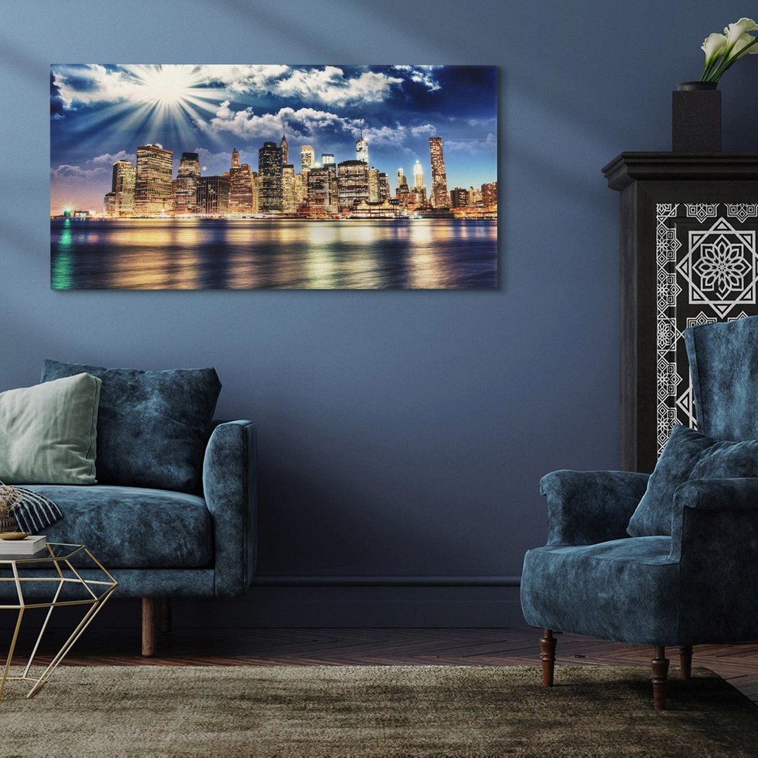 Obraz na płótnie 140x70 - Majestatyczny Manhattan - Nowy York, USA