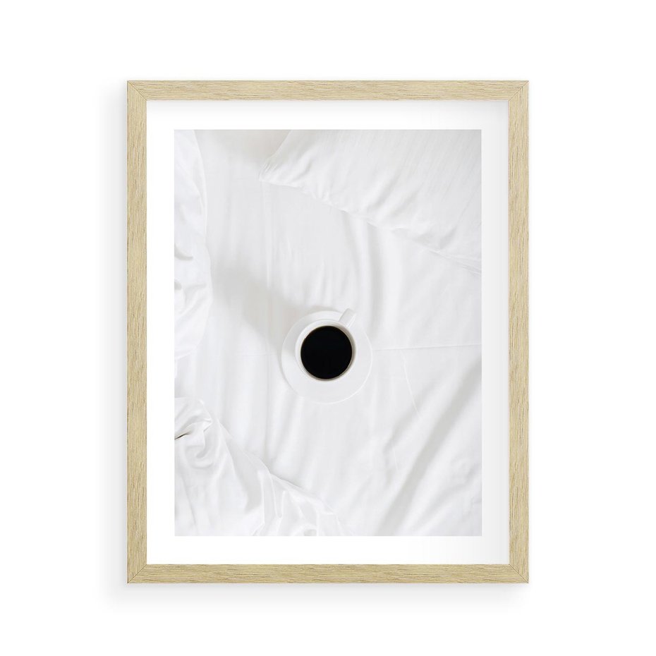 Plakat w ramie 40x50 - Prostota Rytuału - fotografia, minimalizm - rama drewno