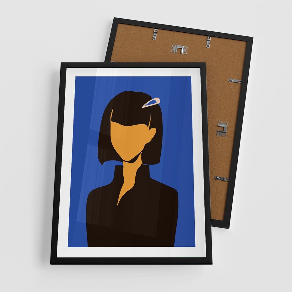 Plakat w ramie 50x70 - Energetyczne Zestawienie - sztuka nowoczesna, plakat - rama czarna