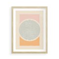 Plakat w ramie 50x70 - Rozbijająca Opowieść - geometryczne kształty, koła - rama drewno