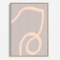 Obraz w ramie 50x70 - Wystylizowana Rewolucja - minimalistyczny obraz, nowoczesny - rama drewno