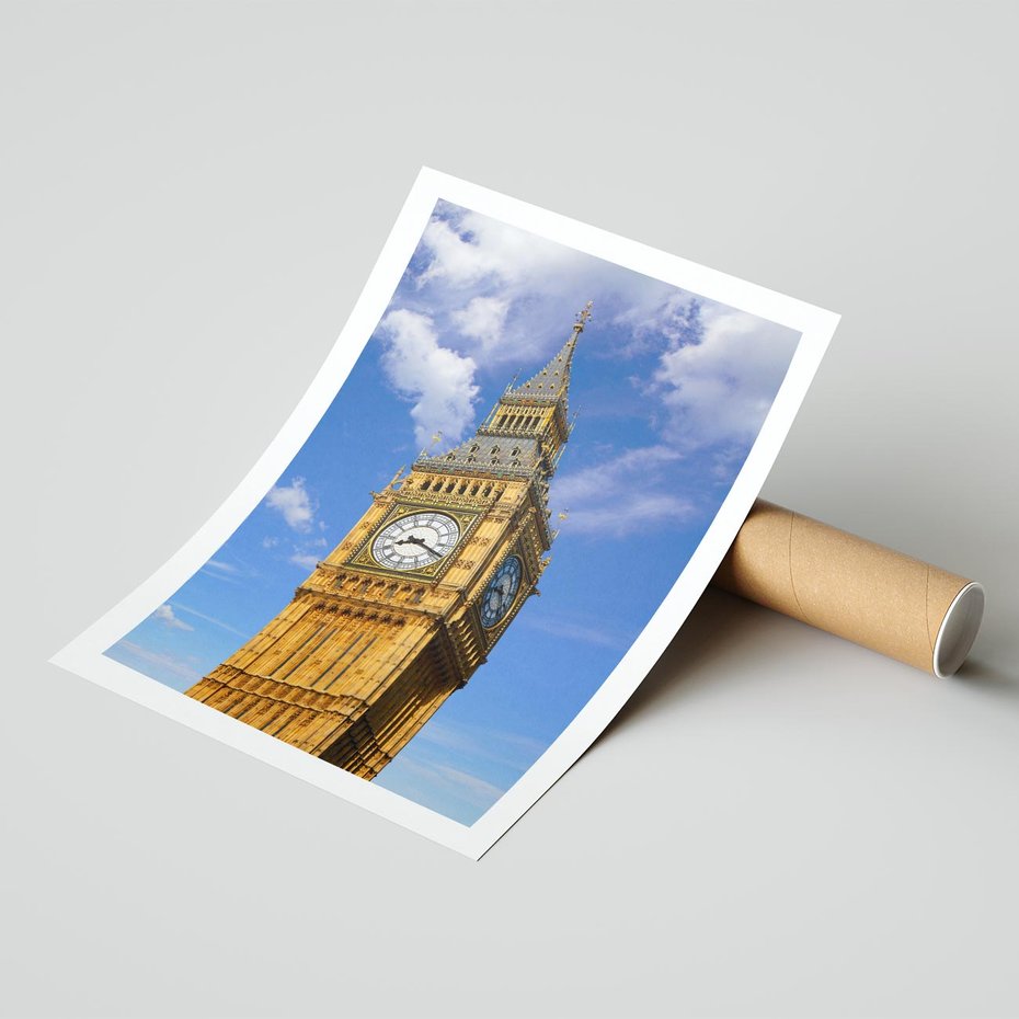 Plakat bez ramy 40x50 - Czasowy Symbol - zegar, Big Ben