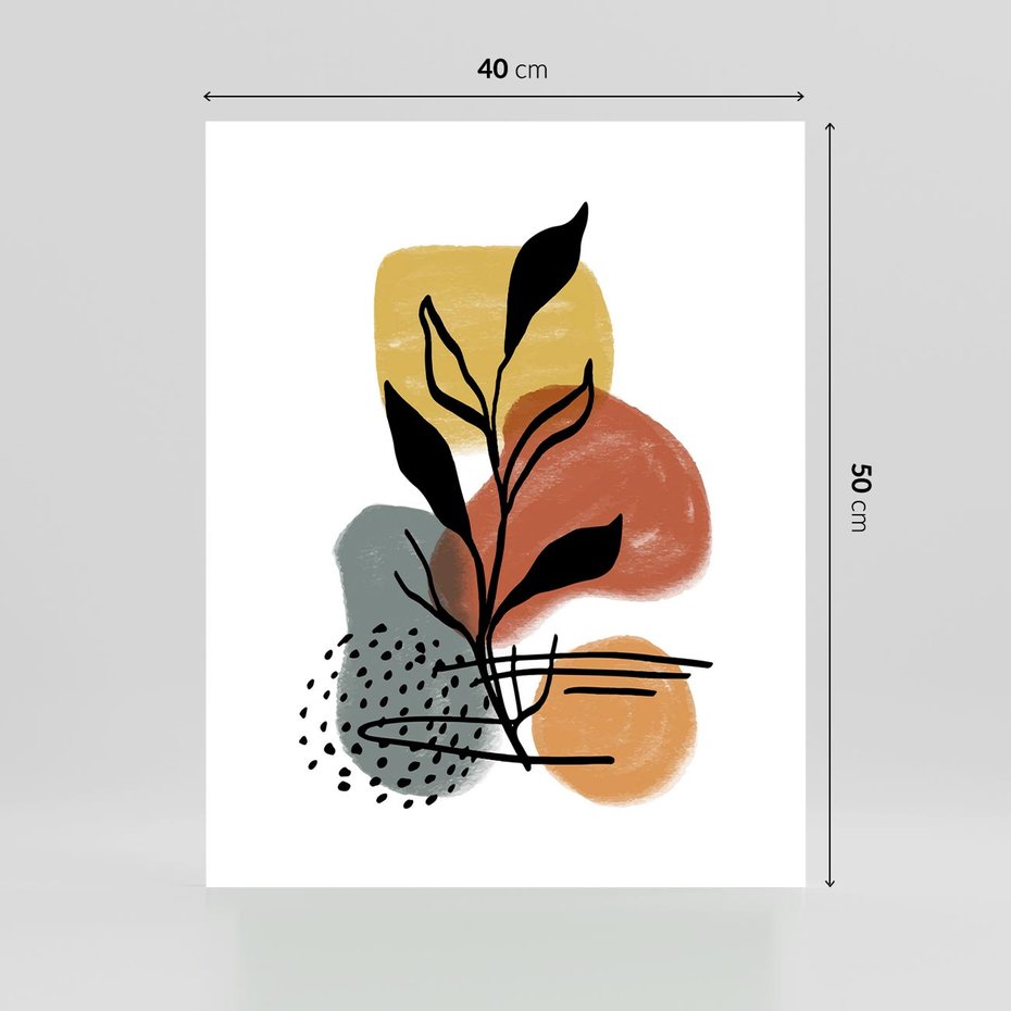 Plakat bez ramy 40x50 - Energetyczne Refleksje - abstrakcja, sztuka nowoczesna