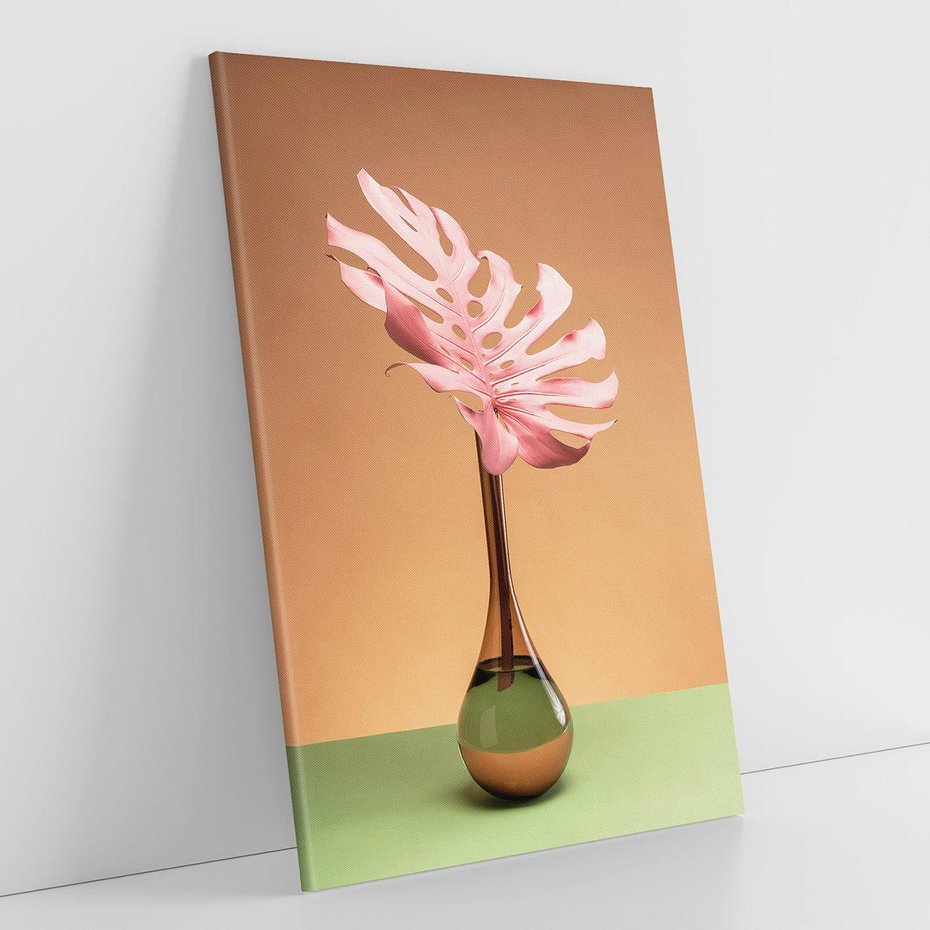 Obraz na płótnie 70x100 - Wyjątkowy monstera - monstera, liść