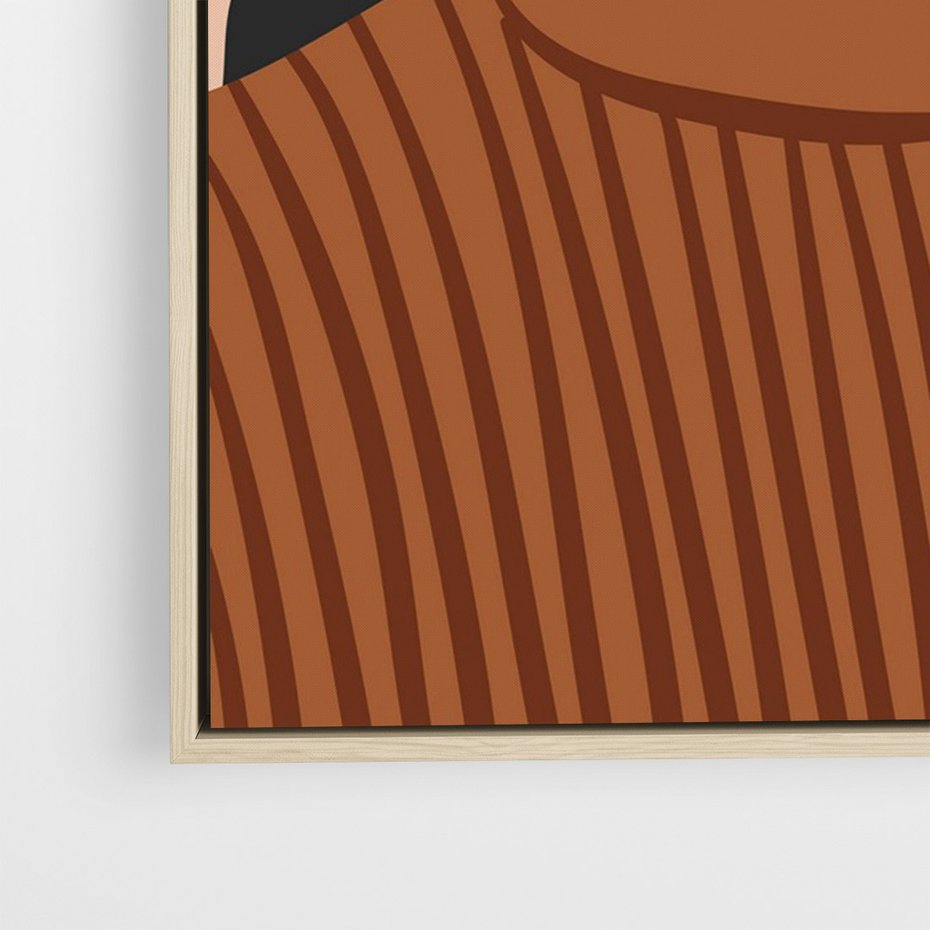 Obraz w ramie 50x70 - Kobiece Wibracje - nowoczesny plakat, styl retro - rama drewno